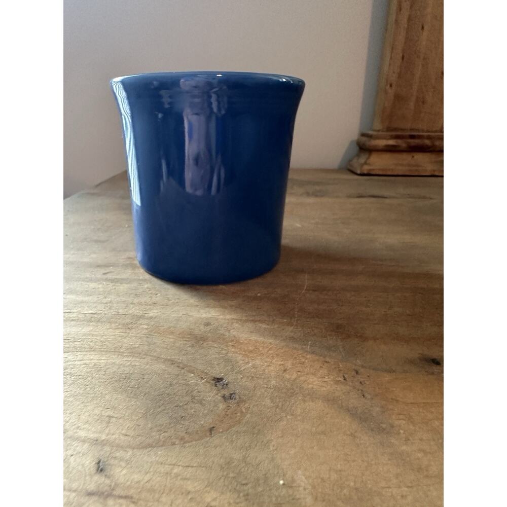 Fiesta Lapis Blue Ring Handle Coffee Mug Cup Fiestaware Homer Laughlin - Picture 5 of 9